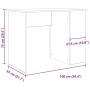 Escritorio de madera de ingeniería roble artesano 100x55x75 cm de , Escritorios - Ref: Foro24-855857, Precio: 74,28 €, Descue...