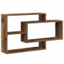 Estante de pared madera de ingeniería envejecida 104x20x58,5 cm de , Estantes y estanterías - Ref: Foro24-855822, Precio: 49,...