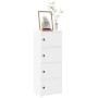 Estantería de madera de ingeniería blanca 40x24x102 cm de , Librerías y estanterías - Ref: Foro24-860373, Precio: 73,18 €, De...