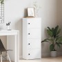 Estantería de madera de ingeniería blanca 40x24x102 cm de , Librerías y estanterías - Ref: Foro24-860373, Precio: 73,18 €, De...