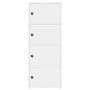 Estantería de madera de ingeniería blanca 40x24x102 cm de , Librerías y estanterías - Ref: Foro24-860373, Precio: 73,18 €, De...