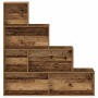 Estantería madera de ingeniería madera envejecida 157x24x160 cm de , Librerías y estanterías - Ref: Foro24-855888, Precio: 11...
