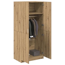 Armario de madera de ingeniería roble artesanal 80x52x180 cm de , Armarios roperos - Ref: Foro24-855883, Precio: 221,33 €, De...