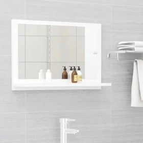 Espejo de baño madera contrachapada blanco 60x10,5x37 cm de vidaXL, Tocadores de baño - Ref: Foro24-804562, Precio: 33,90 €, ...