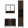 Set de muebles baño 3 pzas madera contrachapada roble marrón de , Muebles de baño - Ref: Foro24-3301124, Precio: 276,74 €, De...