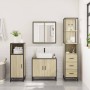 Set de muebles de baño 3 pzas madera contrachapada roble Sonoma de , Muebles de baño - Ref: Foro24-3301126, Precio: 253,64 €,...