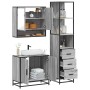 Set de muebles de baño 3 pzas madera contrachapada gris sonoma de , Muebles de baño - Ref: Foro24-3301158, Precio: 253,41 €, ...