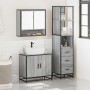 Set de muebles de baño 3 pzas madera contrachapada gris sonoma de , Muebles de baño - Ref: Foro24-3301158, Precio: 253,41 €, ...