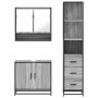 Set de muebles de baño 3 pzas madera contrachapada gris sonoma de , Muebles de baño - Ref: Foro24-3301158, Precio: 253,41 €, ...