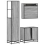 Set de muebles de baño 3 pzas madera contrachapada gris sonoma de , Muebles de baño - Ref: Foro24-3301158, Precio: 253,41 €, ...