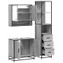 Set de muebles de baño 3 pzas madera contrachapada gris sonoma de , Muebles de baño - Ref: Foro24-3301158, Precio: 253,41 €, ...