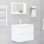 Espejo de baño madera contrachapada blanco 60x10,5x37 cm de vidaXL, Tocadores de baño - Ref: Foro24-804562, Precio: 33,90 €, ...