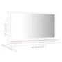 Bathroom mirror plywood white 60x10.5x37 cm by vidaXL, bathroom vanities - Ref: Foro24-804562, Price: 33,90 €, Discount: %