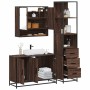 Set de muebles baño 3 pzas madera contrachapada roble marrón de , Muebles de baño - Ref: Foro24-3301164, Precio: 266,18 €, De...