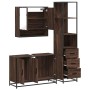 Set de muebles baño 3 pzas madera contrachapada roble marrón de , Muebles de baño - Ref: Foro24-3301164, Precio: 266,18 €, De...