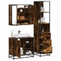 Set de muebles baño 3 pzas madera contrachapada roble ahumado de , Muebles de baño - Ref: Foro24-3301147, Precio: 233,28 €, D...