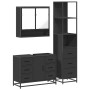 Juego de muebles de baño 3 pzas madera contrachapada negro de , Muebles de baño - Ref: Foro24-3301170, Precio: 301,58 €, Desc...