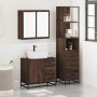 Set de muebles baño 3 pzas madera contrachapada roble marrón de , Muebles de baño - Ref: Foro24-3301139, Precio: 262,50 €, De...