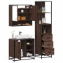Set de muebles baño 3 pzas madera contrachapada roble marrón de , Muebles de baño - Ref: Foro24-3301179, Precio: 257,65 €, De...