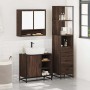 Set de muebles baño 3 pzas madera contrachapada roble marrón de , Muebles de baño - Ref: Foro24-3301179, Precio: 257,65 €, De...