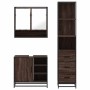Set de muebles baño 3 pzas madera contrachapada roble marrón de , Muebles de baño - Ref: Foro24-3301179, Precio: 257,65 €, De...
