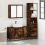 Set de muebles baño 3 pzas madera contrachapada roble ahumado de , Muebles de baño - Ref: Foro24-3301132, Precio: 241,17 €, D...