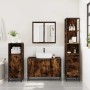 Set de muebles baño 3 pzas madera contrachapada roble ahumado de , Muebles de baño - Ref: Foro24-3301132, Precio: 241,17 €, D...