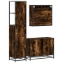 Set de muebles baño 3 pzas madera contrachapada roble ahumado de , Muebles de baño - Ref: Foro24-3301172, Precio: 277,49 €, D...
