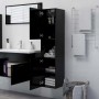 Armario de baño madera contrachapada negro 30x30x130 cm de vidaXL, Muebles de baño - Ref: Foro24-804998, Precio: 69,18 €, Des...