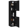 Armario de baño madera contrachapada negro 30x30x130 cm de vidaXL, Muebles de baño - Ref: Foro24-804998, Precio: 69,18 €, Des...