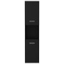 Armario de baño madera contrachapada negro 30x30x130 cm de vidaXL, Muebles de baño - Ref: Foro24-804998, Precio: 69,18 €, Des...