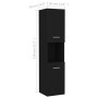 Armario de baño madera contrachapada negro 30x30x130 cm de vidaXL, Muebles de baño - Ref: Foro24-804998, Precio: 69,18 €, Des...