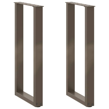 Patas mesa centro forma U 2uds acero natural 38x(72-73)cm acero de , Patas para mesas - Ref: Foro24-4013175, Precio: 66,01 €,...