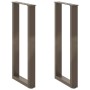Patas mesa centro forma U 2uds acero natural 38x(72-73)cm acero de , Patas para mesas - Ref: Foro24-4013175, Precio: 66,01 €,...