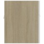 Armario para lavabo contrachapada blanco roble 90x38,5x46 cm de vidaXL, Muebles de baño - Ref: Foro24-804670, Precio: 35,01 €...