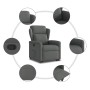 Sillón reclinable elevable de tela gris oscuro de , Sillones - Ref: Foro24-3303135, Precio: 270,02 €, Descuento: %