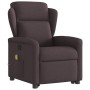 Silla de masaje reclinable de pie de tela marrón oscuro de , Sillones - Ref: Foro24-3303149, Precio: 268,38 €, Descuento: %