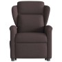 Silla de masaje reclinable de pie de tela marrón oscuro de , Sillones - Ref: Foro24-3303149, Precio: 268,38 €, Descuento: %