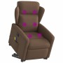 Sillón de masaje eléctrico reclinable elevable tela marrón de , Sillones - Ref: Foro24-3303168, Precio: 318,34 €, Descuento: %