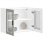 Armario de pared para cocina puerta cristal Porto gris hormigón de , Armarios de cocina - Ref: Foro24-854091, Precio: 88,57 €...