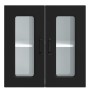 Armario pared cocina puerta de cristal Kalmar negra de , Armarios de cocina - Ref: Foro24-853668, Precio: 62,10 €, Descuento: %