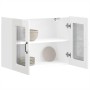 Armario pared cocina puerta cristal Kalmar blanca alto brillo de , Armarios de cocina - Ref: Foro24-853609, Precio: 102,86 €,...