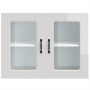 Armario pared cocina puerta cristal Kalmar blanca alto brillo de , Armarios de cocina - Ref: Foro24-853609, Precio: 102,86 €,...