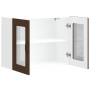 Armario pared cocina puerta de cristal Kalmar roble marrón de , Armarios de cocina - Ref: Foro24-853614, Precio: 90,48 €, Des...