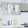 Armario de pared para cocina puerta cristal Porto gris sonoma de , Armarios de cocina - Ref: Foro24-854093, Precio: 90,58 €, ...