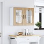 Armario pared cocina puerta de cristal Kalmar roble artesanal de , Armarios de cocina - Ref: Foro24-853616, Precio: 92,20 €, ...