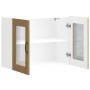 Armario pared cocina puerta de cristal Kalmar roble artesanal de , Armarios de cocina - Ref: Foro24-853616, Precio: 92,20 €, ...