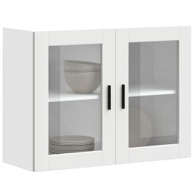 Armario de pared para cocina con puerta de cristal Porto blanco de , Armarios de cocina - Ref: Foro24-854087, Precio: 91,78 €...