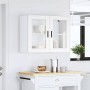 Armario de pared para cocina con puerta de cristal Porto blanco de , Armarios de cocina - Ref: Foro24-854087, Precio: 91,78 €...