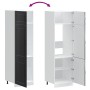 Armario de cocina Kalmar negra de madera de ingeniería de , Armarios de cocina - Ref: Foro24-853628, Precio: 214,45 €, Descue...